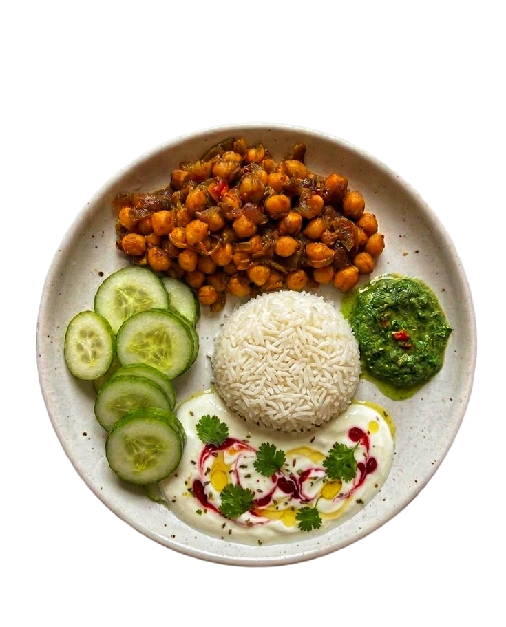 Healthy balanced personalised nutrition meal